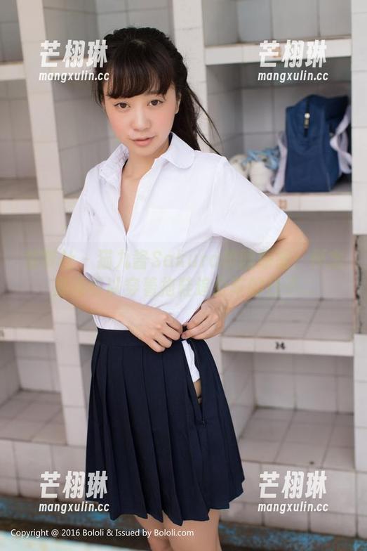 菠萝社 - 猫九酱Sakura校园原图：怀念那段可以穿着拖鞋追公车的日子...